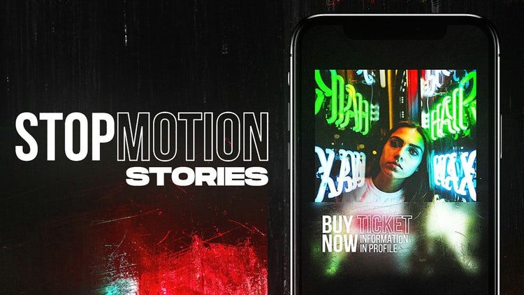 停止动作Instagram故事素材库精选AE模板