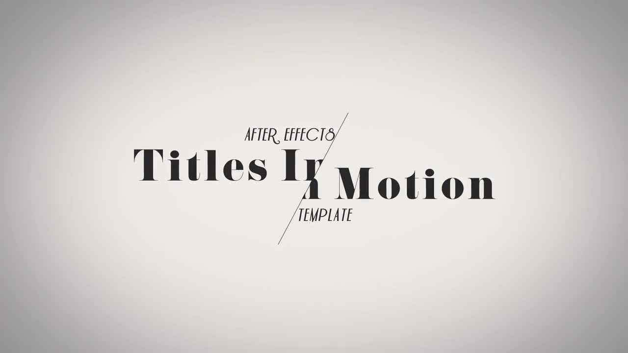 10个迷人和魅力动画的全屏幕标题素材库精选AE模板