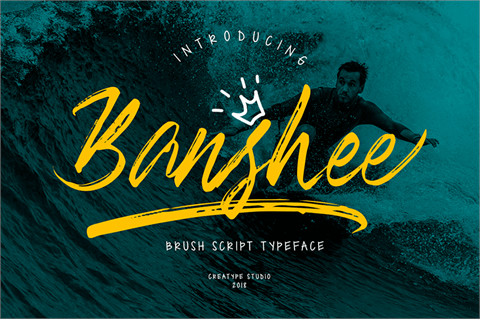 Banshee font素材之家精选英文字体