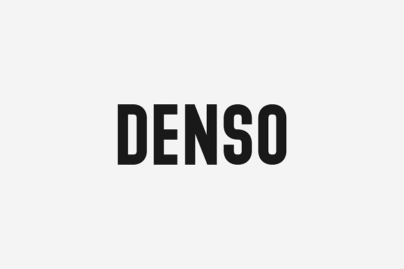 Denso – Font Family素材之家精选英文字体