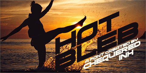 Hot Bleb font素材之家精选英文字体