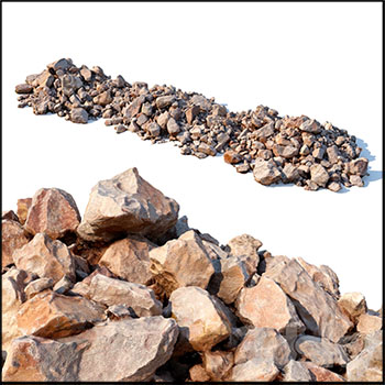 石头石堆素材之家精选3D模型