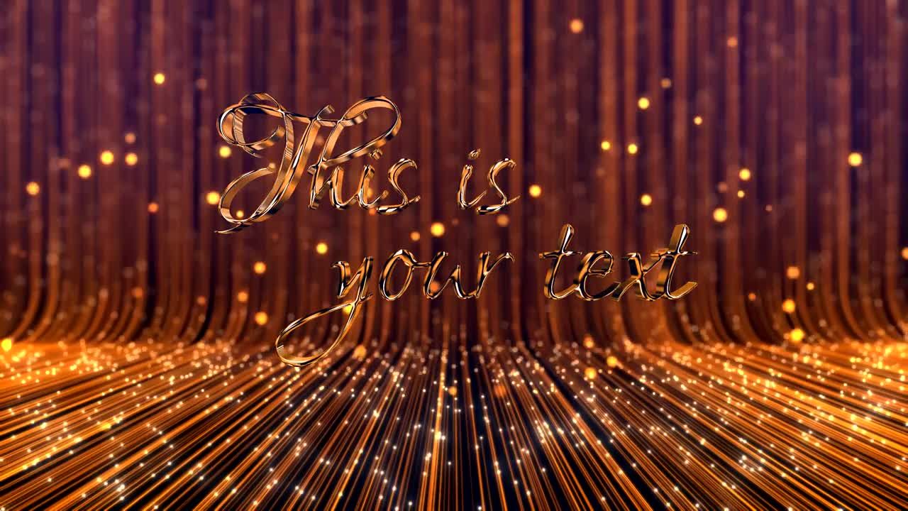 金黄色线条公司品牌转场过渡素材库精选AE模板