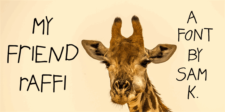 My Friend Raffi font插图