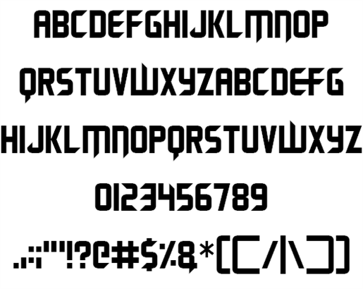 Renegade Moons font插图1