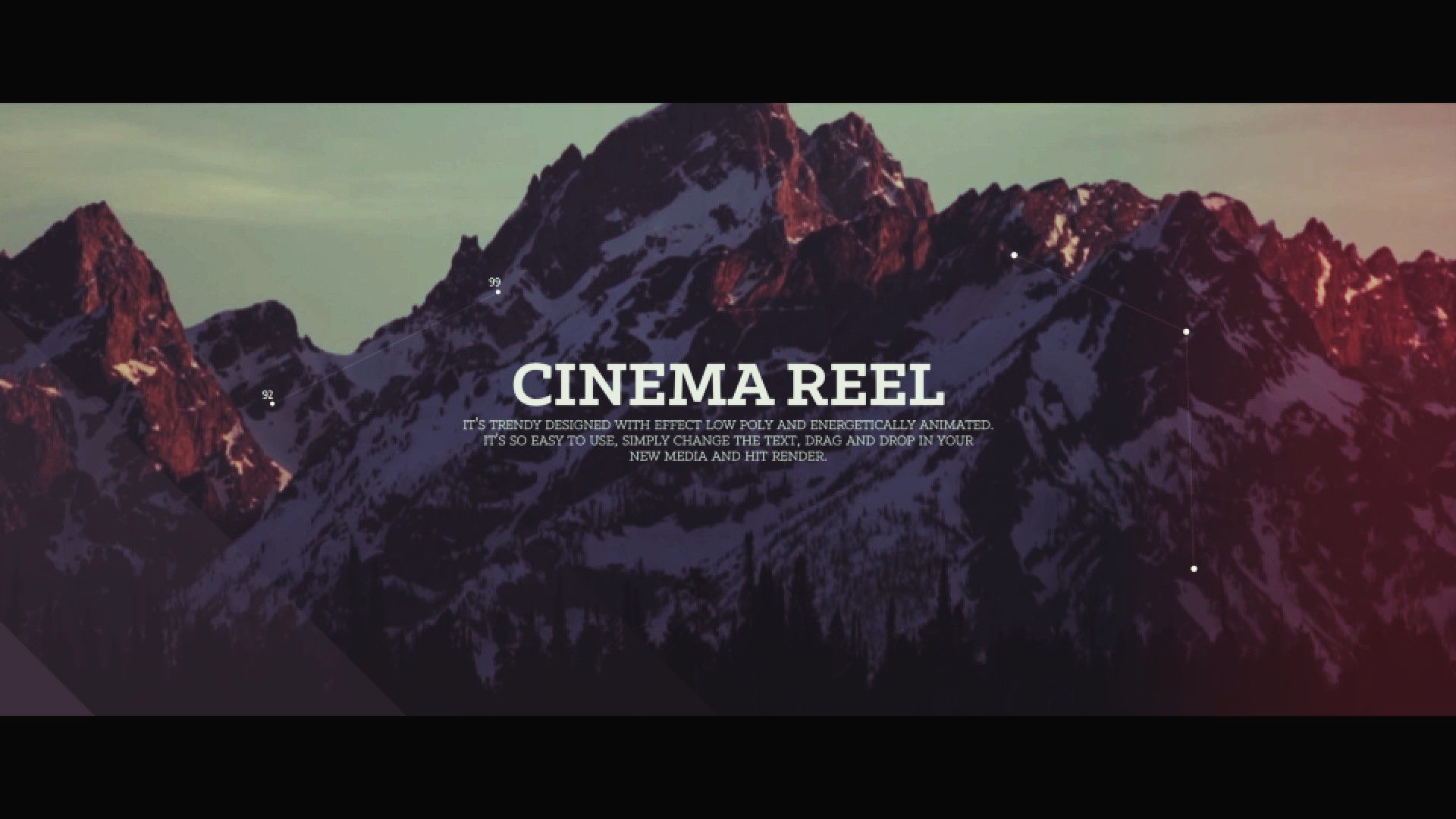 优雅的电影卷轴Pr模板