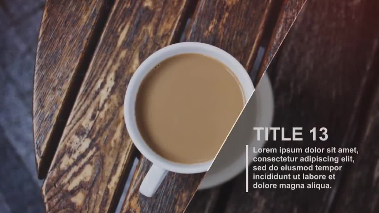 优雅的广告对角线幻灯片素材库精选AE模板