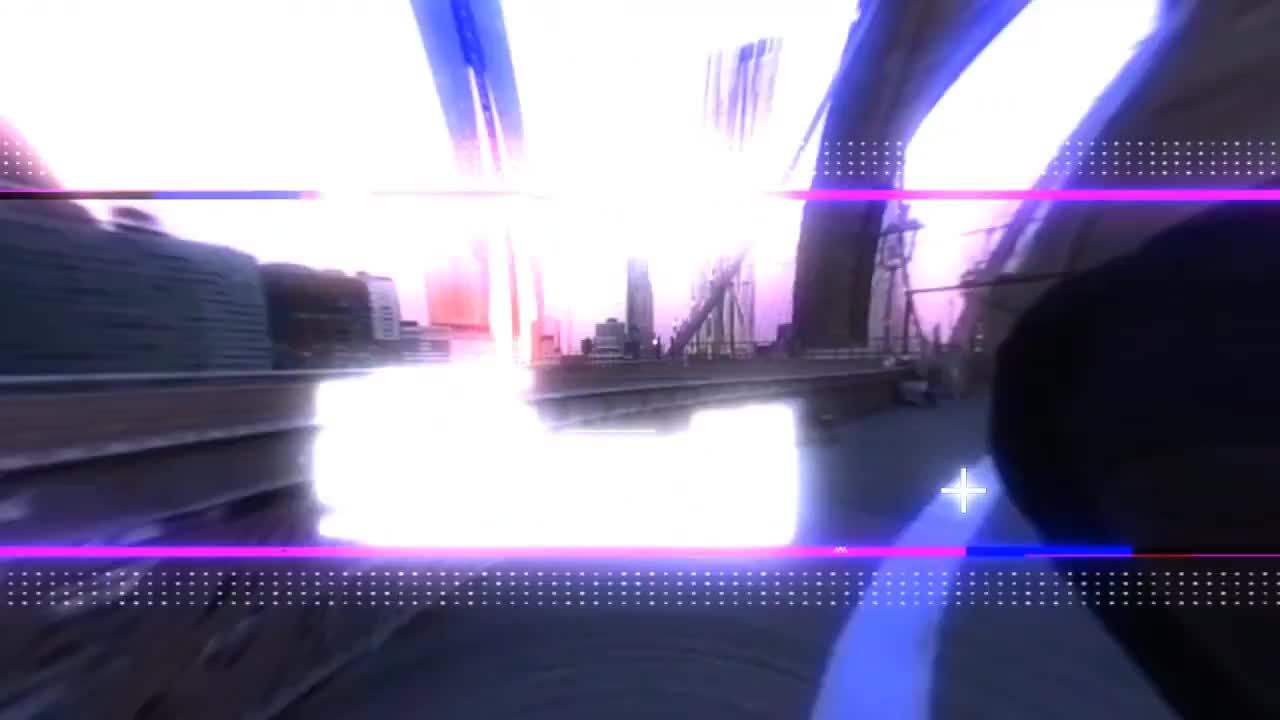 现代时尚动感的毛刺开场白素材库精选AE模板