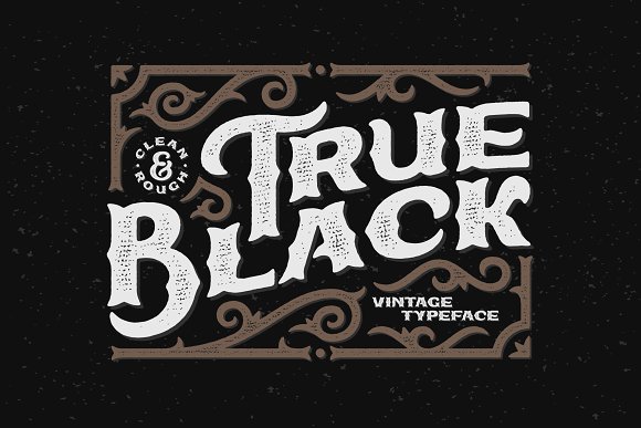 True Black typeface Font素材之家精选英文字体