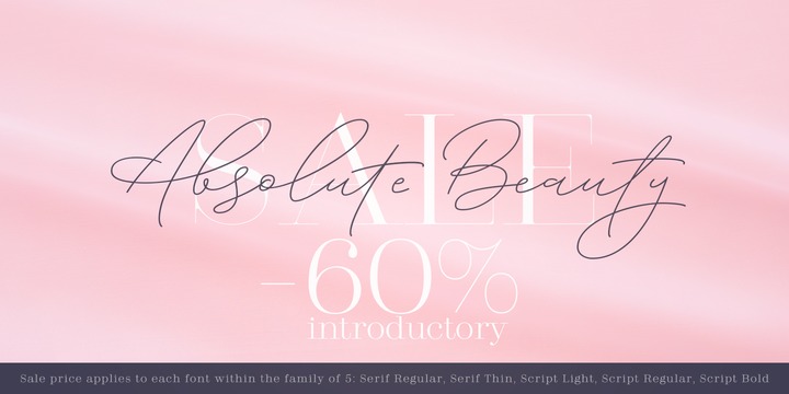 Absolute Beauty Font Family素材之家精选英文字体