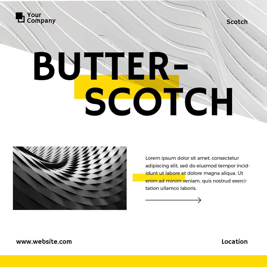 高端企业品牌宣传推广社交媒体Banner设计模板素材库精选 BUTTERSCOTCH Media Banners插图(5)