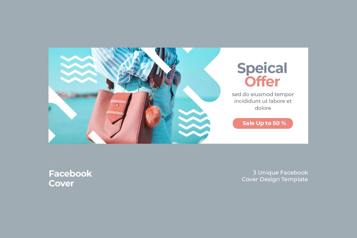 时尚新品发布/促销活动Facebook主页封面设计模板素材库精选v13 Facebook Cover Vol.13插图(3)