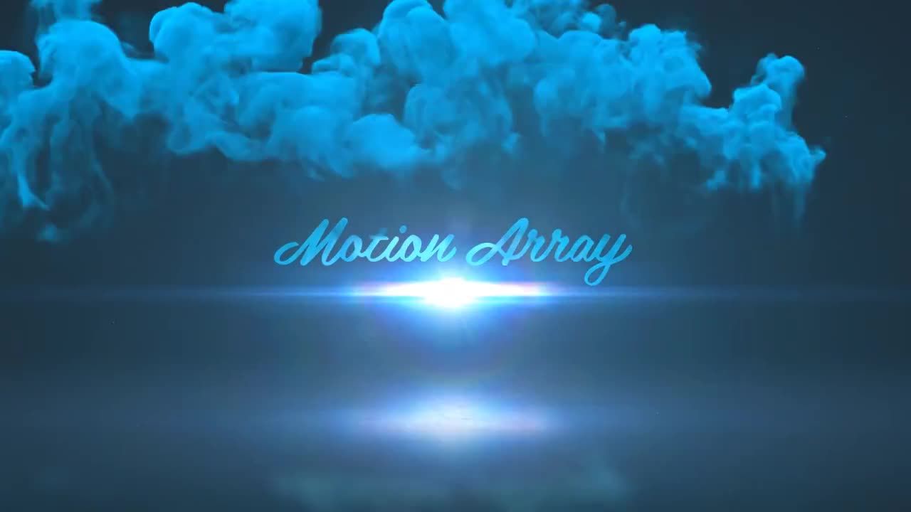 烟雾痕迹logo标志展示素材库精选AE模板