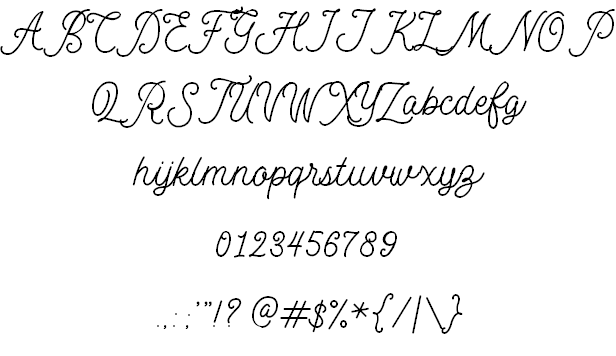 Motherline DEMO font插图2 Motherline DEMO font插图2