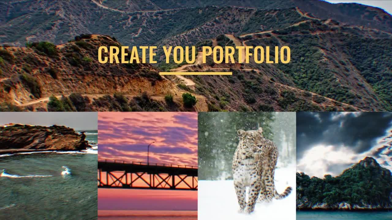 快乐多彩幻灯片动画素材库精选AE模板