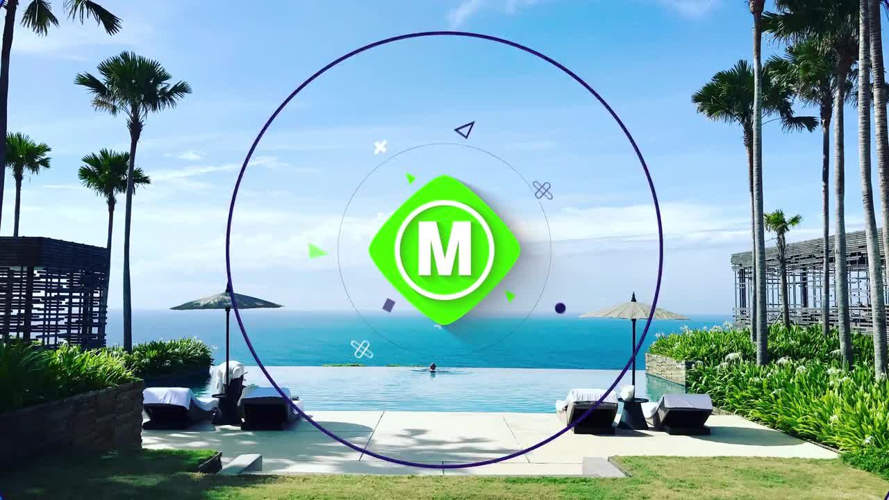 快速动态彩色形状logo特效动画素材库精选AE模板