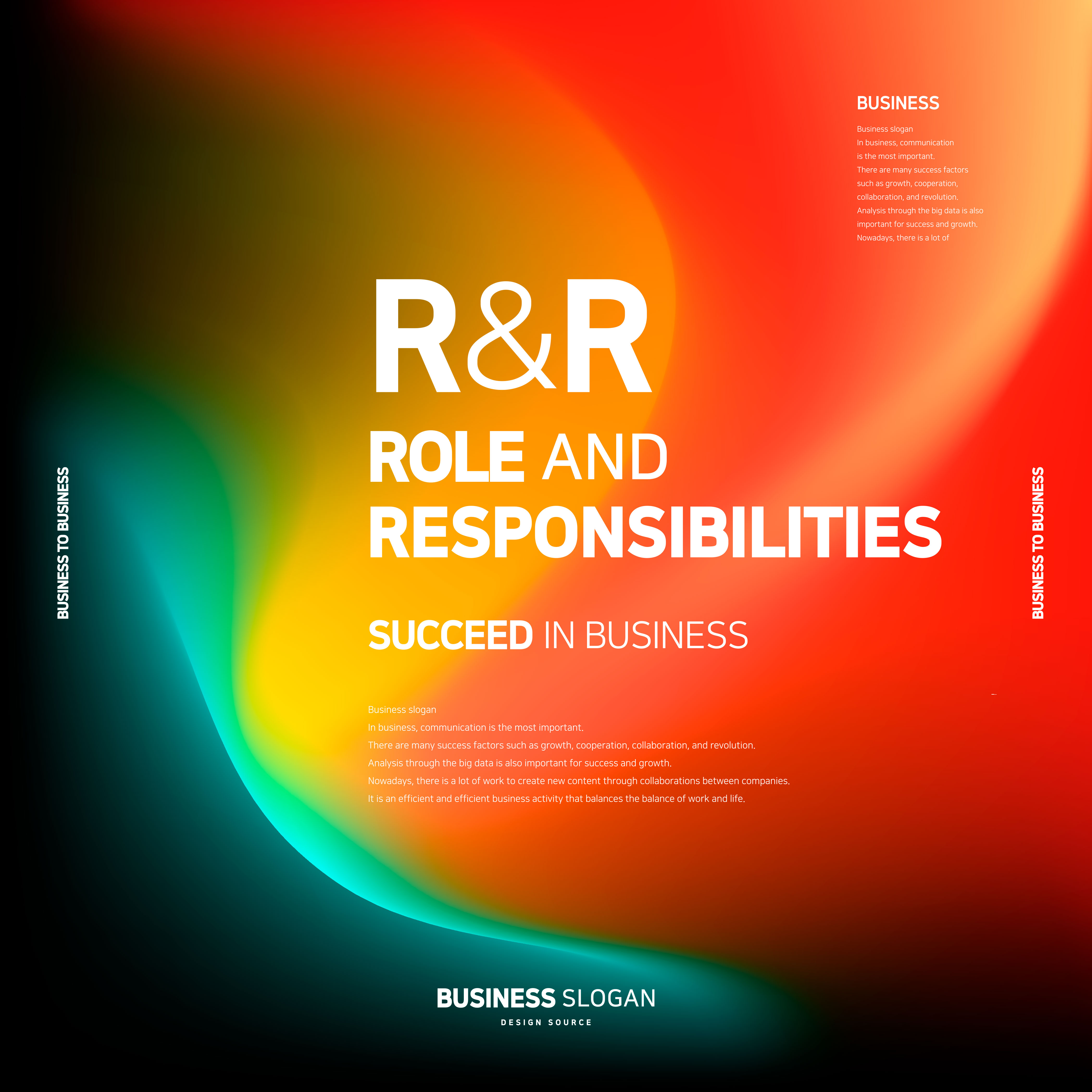 渐变彩色促销广告方形Banner模板套装[AI]插图(4)