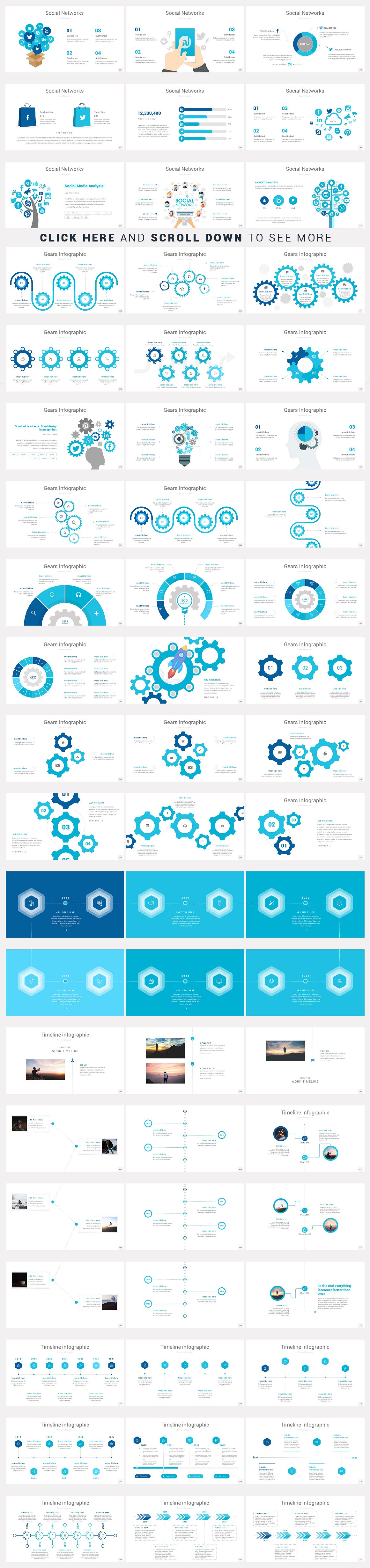 灵活，干净，简单，独特的PowerPoint模板。插图(12)