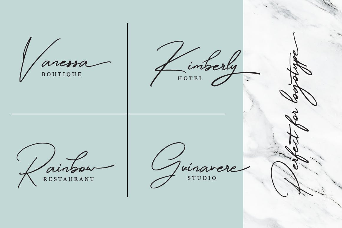 钢笔手写英文书法字体 Winterfellia – Handwritten Font插图(3)