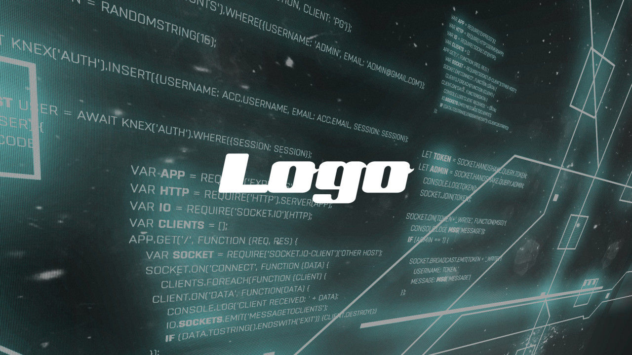 黑客HUD徽标素材库精选AE模板