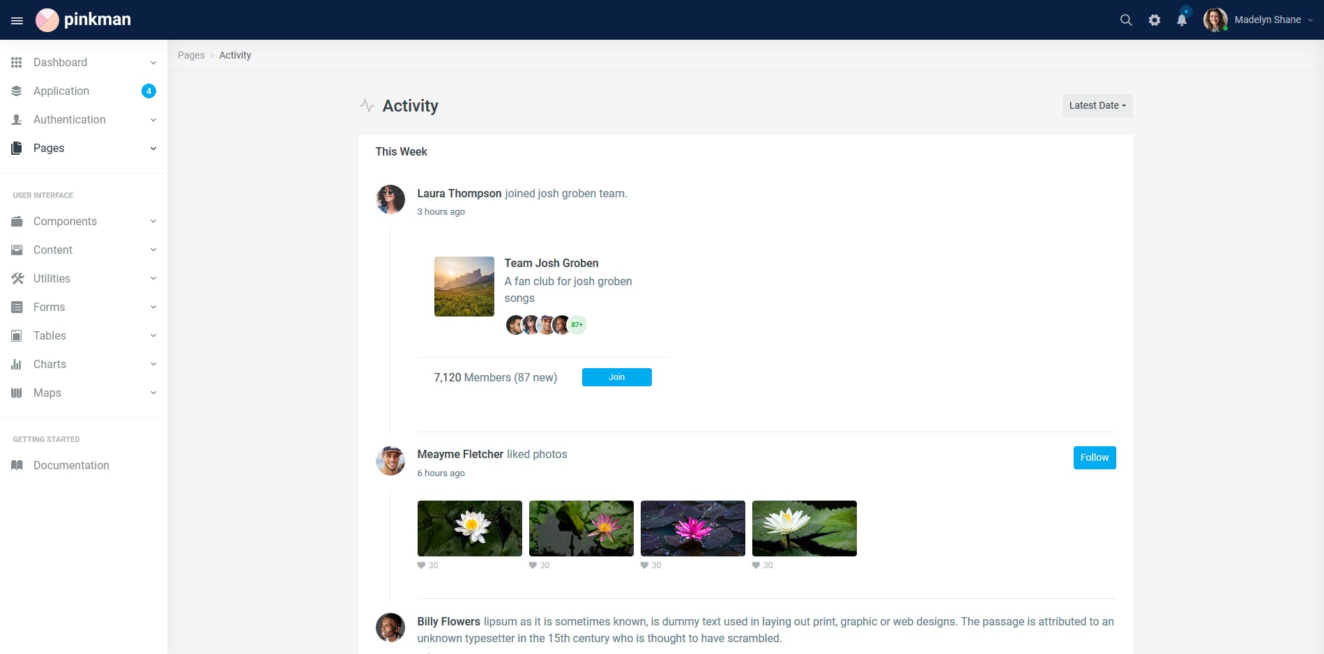 Bootstrap架构网站管理系统模板素材库精选下载 Pinkman – Bootstrap 4 Admin Dashboard Template插图(1)