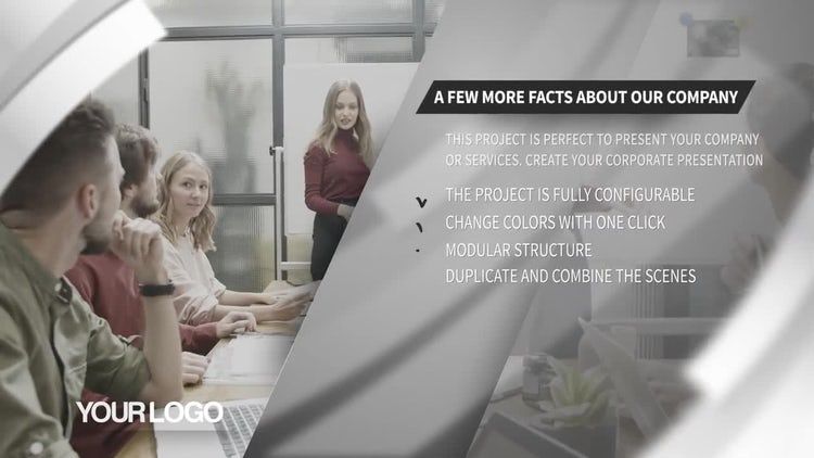 企业演示构造器文本动画ae模板