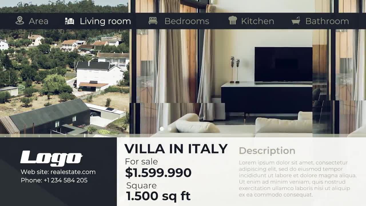 房地产宣传销售动画素材库精选pr模板