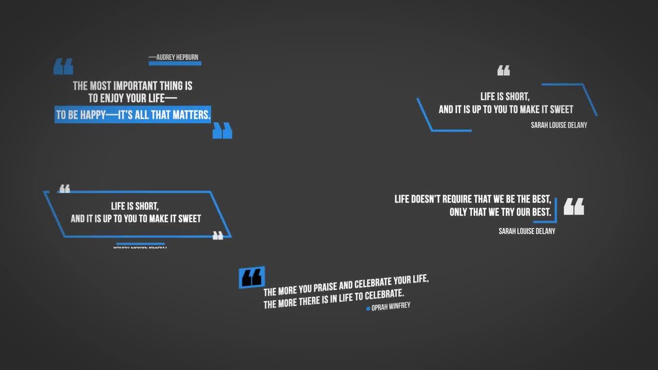 简约动画报价合集素材库精选AE模板