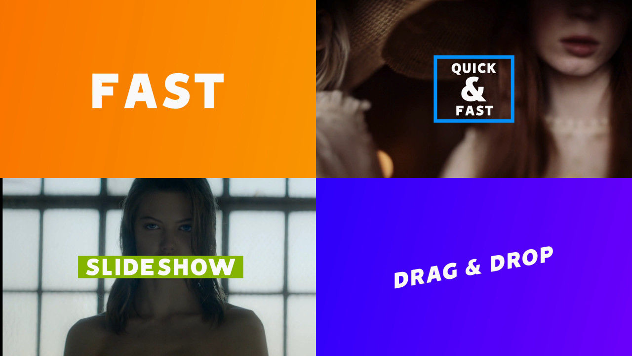 快速动态动画Stomp效果幻灯片素材库精选AE模板