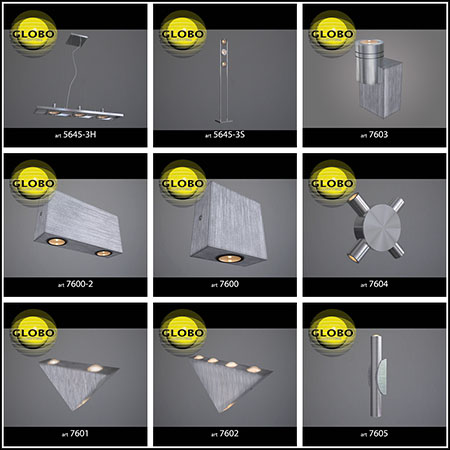 41款吊灯射灯走廊灯床头灯素材之家精选3D模型