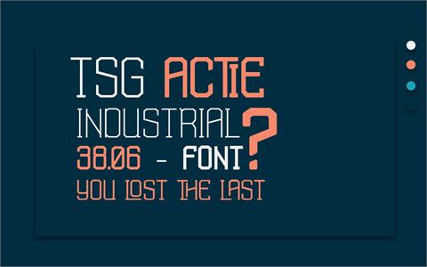 TSG Actie font素材之家精选英文字体