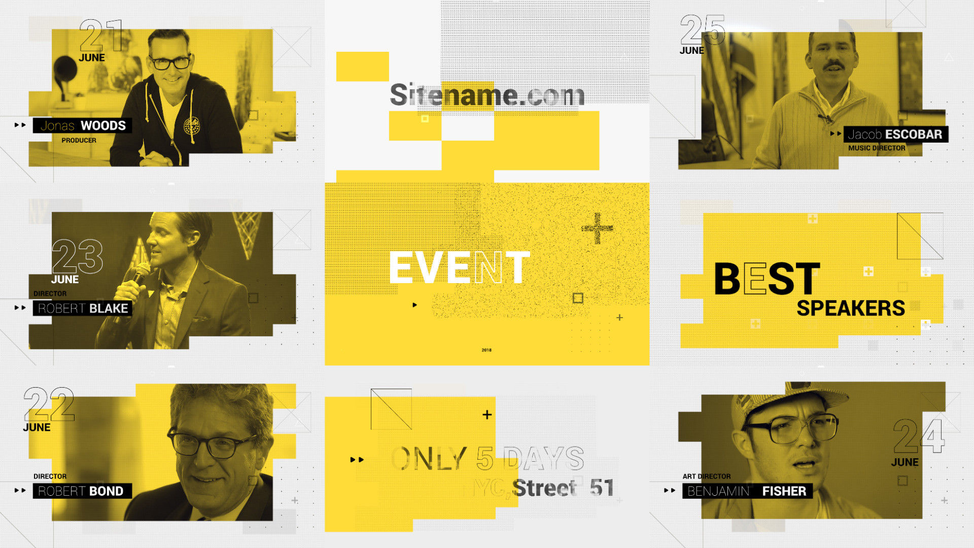 专业设计的商业活动宣传视频素材库精选pr模板