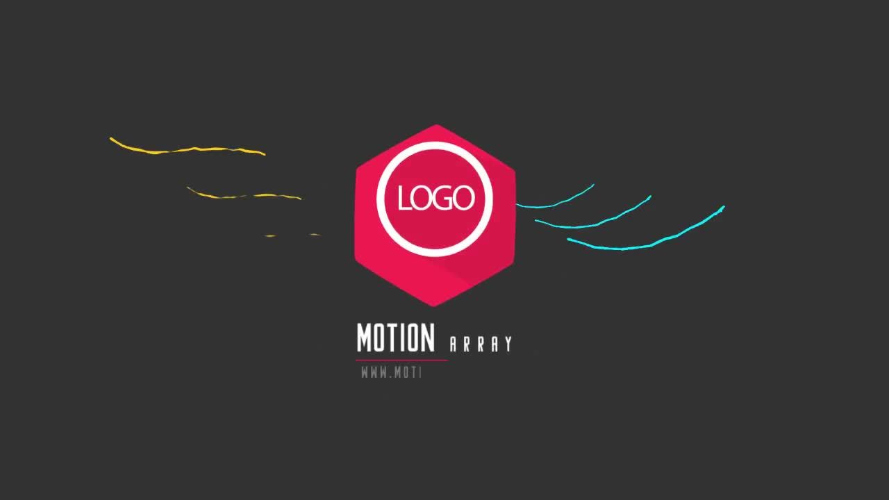 简短富有创意的徽标显示素材库精选AE模板