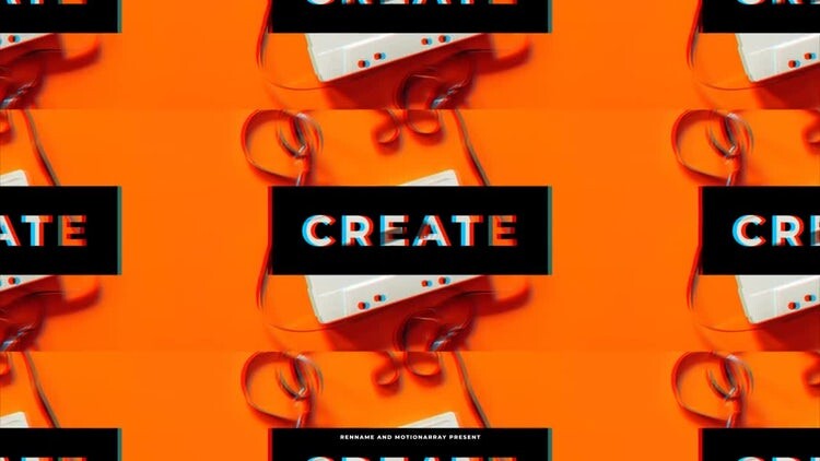 动感活力的嘻哈抽象介绍素材库精选AE模板