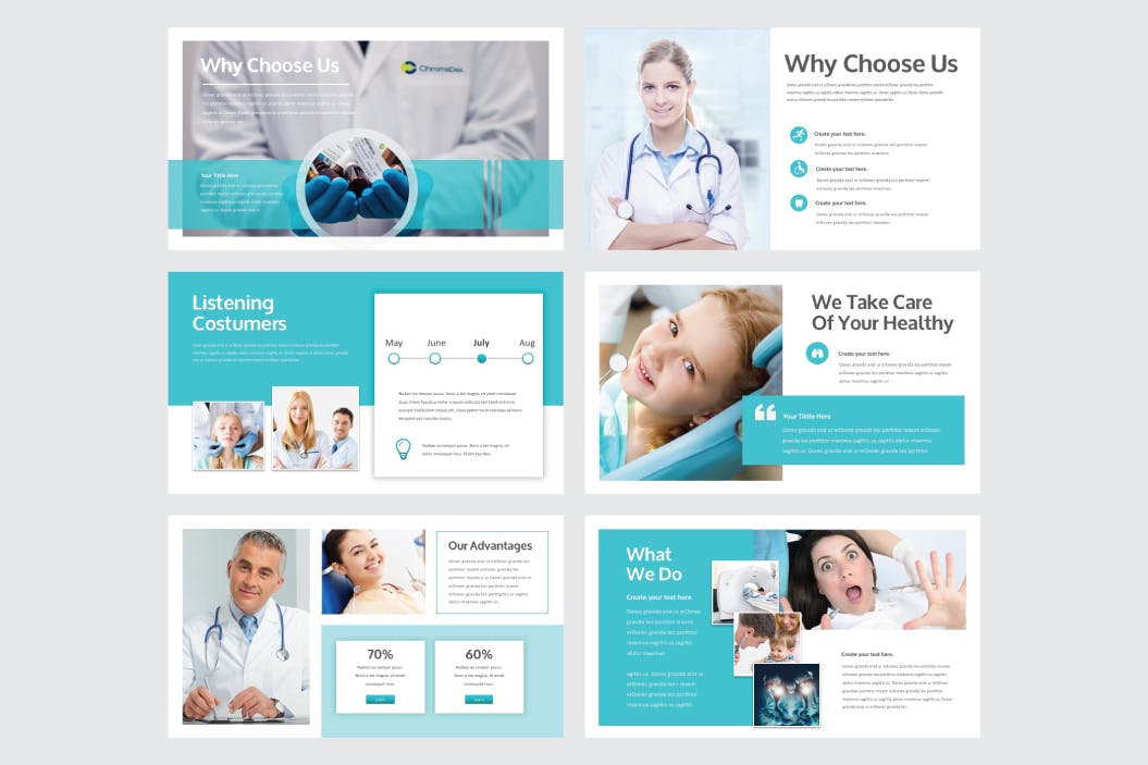 医疗健康/医院诊所适用的PPT幻灯片模板 HEALTH MEDICAL CLINIC – Powerpoint  V254插图(2)