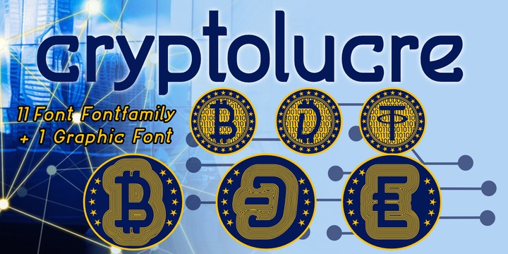 Cryptolucre Family素材之家精选英文字体