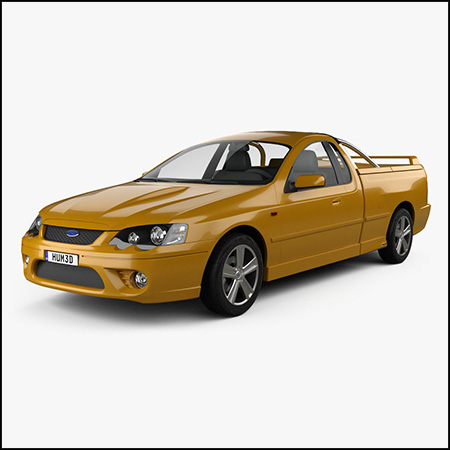 福特Ford Falcon Ute XR8 2006 皮卡汽车素材之家精选3D模型