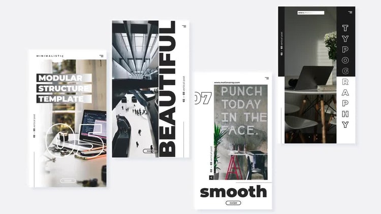 8个垂直企业错字邮报推广宣传素材库精选AE模板