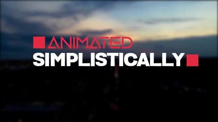 干净多彩的行业最小标题ae模板