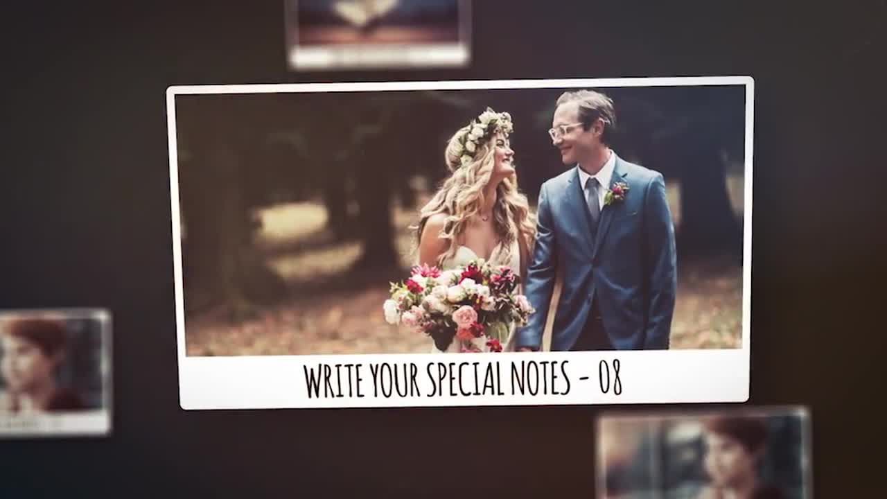 干净简单的慢速伪3D照片幻灯片ae模板