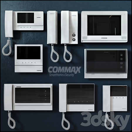 Commax门禁可视电话素材之家精选3D模型
