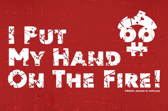 Ordeal Eroded Font插图3