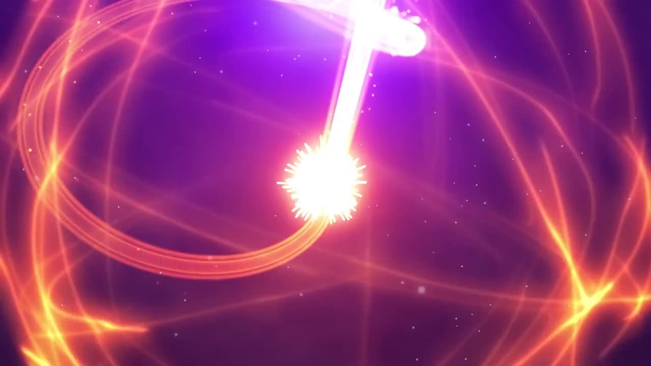 明亮动态动画粒子轨迹标志素材库精选pr模板Elegant Particles Logo