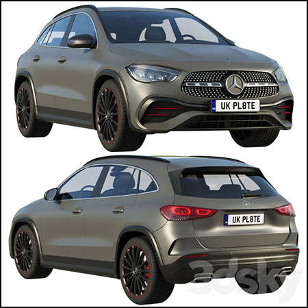 Mercedes-Benz GLA 2020奔驰越野车汽车素材之家精选3D模型