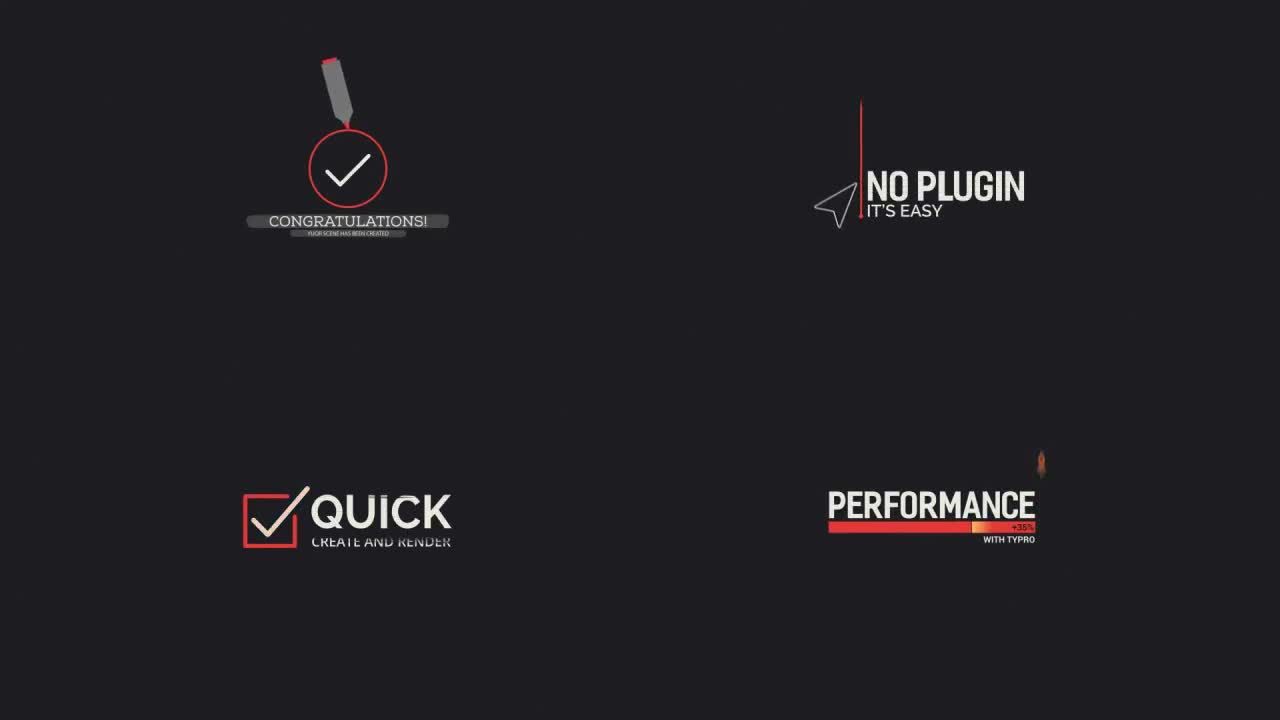 进度标题样式2动态动画素材库精选AE模板