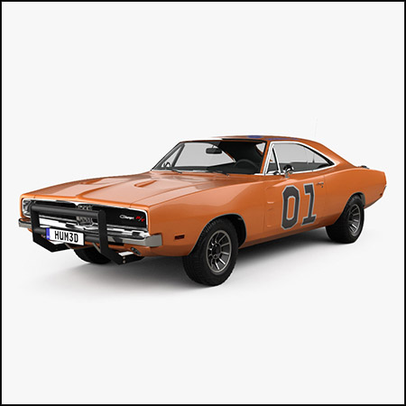 Dodge Charger General Lee 2018道奇汽车素材之家精选3D模型