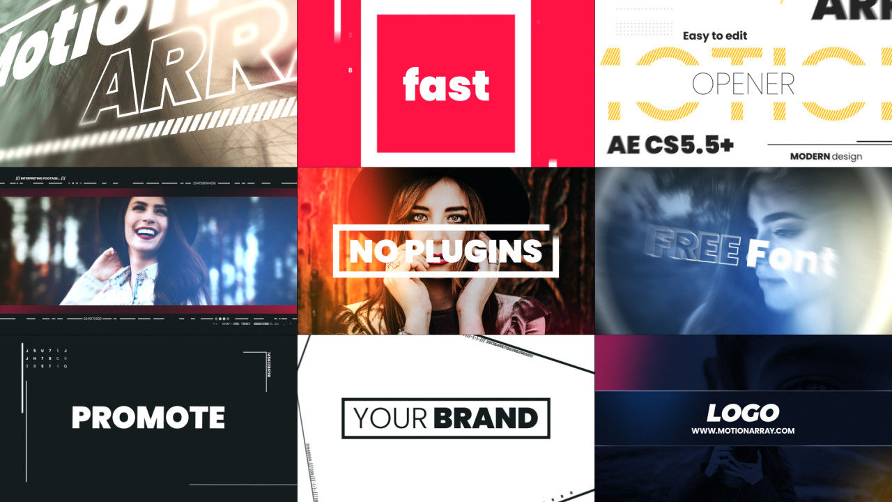 开启者动态动画宣传产品素材库精选AE模板