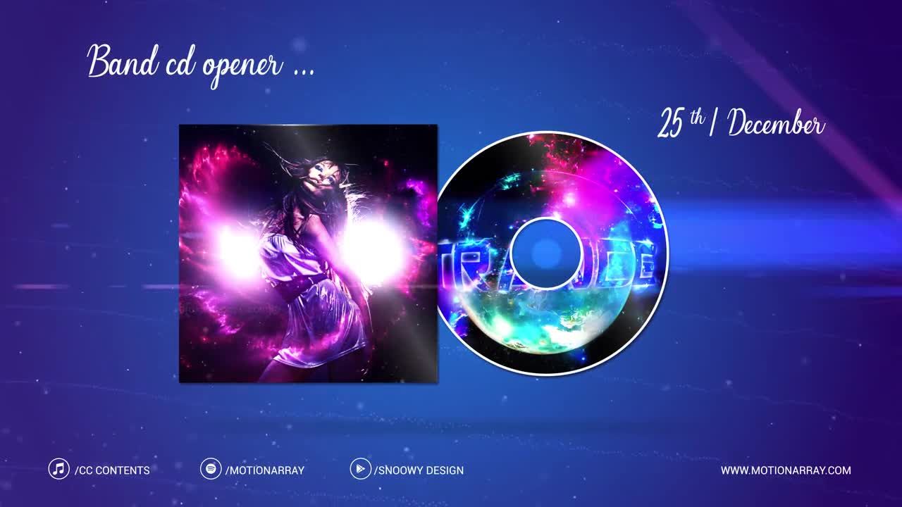 乐队CD转场素材库精选AE模板