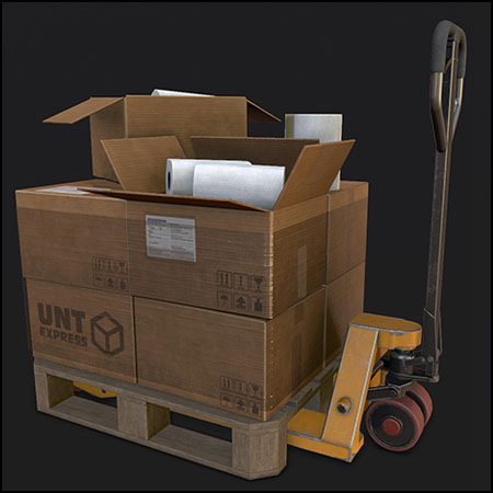 手动托盘搬运车素材之家精选3D模型