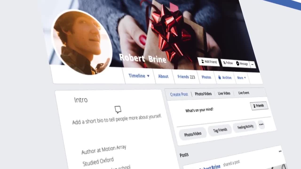 整洁干净的社交媒体广告素材库精选AE模板